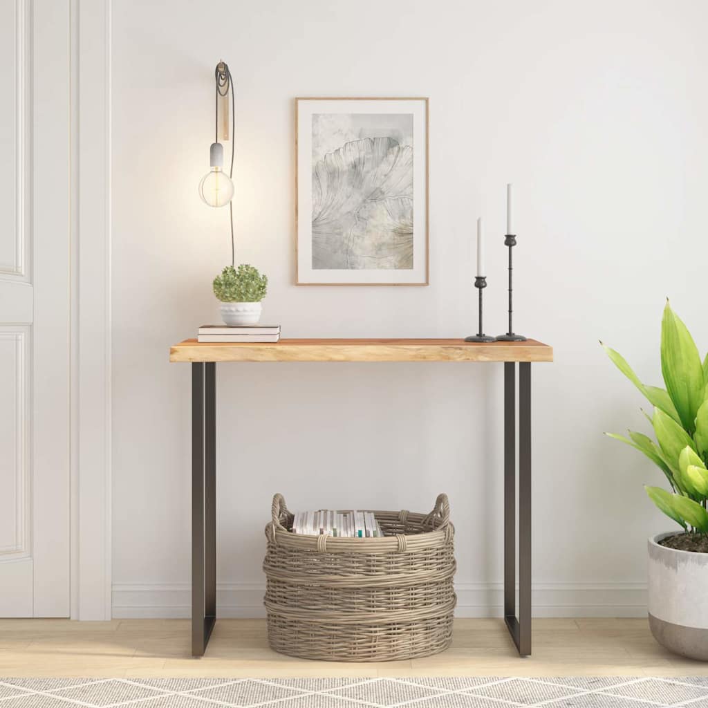 vidaXL Blat do stołu, 80x40x3,8 cm, drewno akacjowe, naturalna krawędź