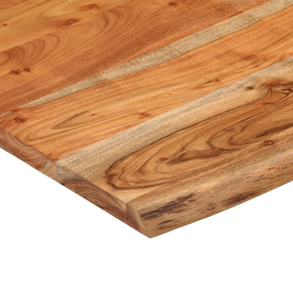 vidaXL Blat biurka, 80x80x3,8 cm, drewno akacjowe, naturalna krawędź