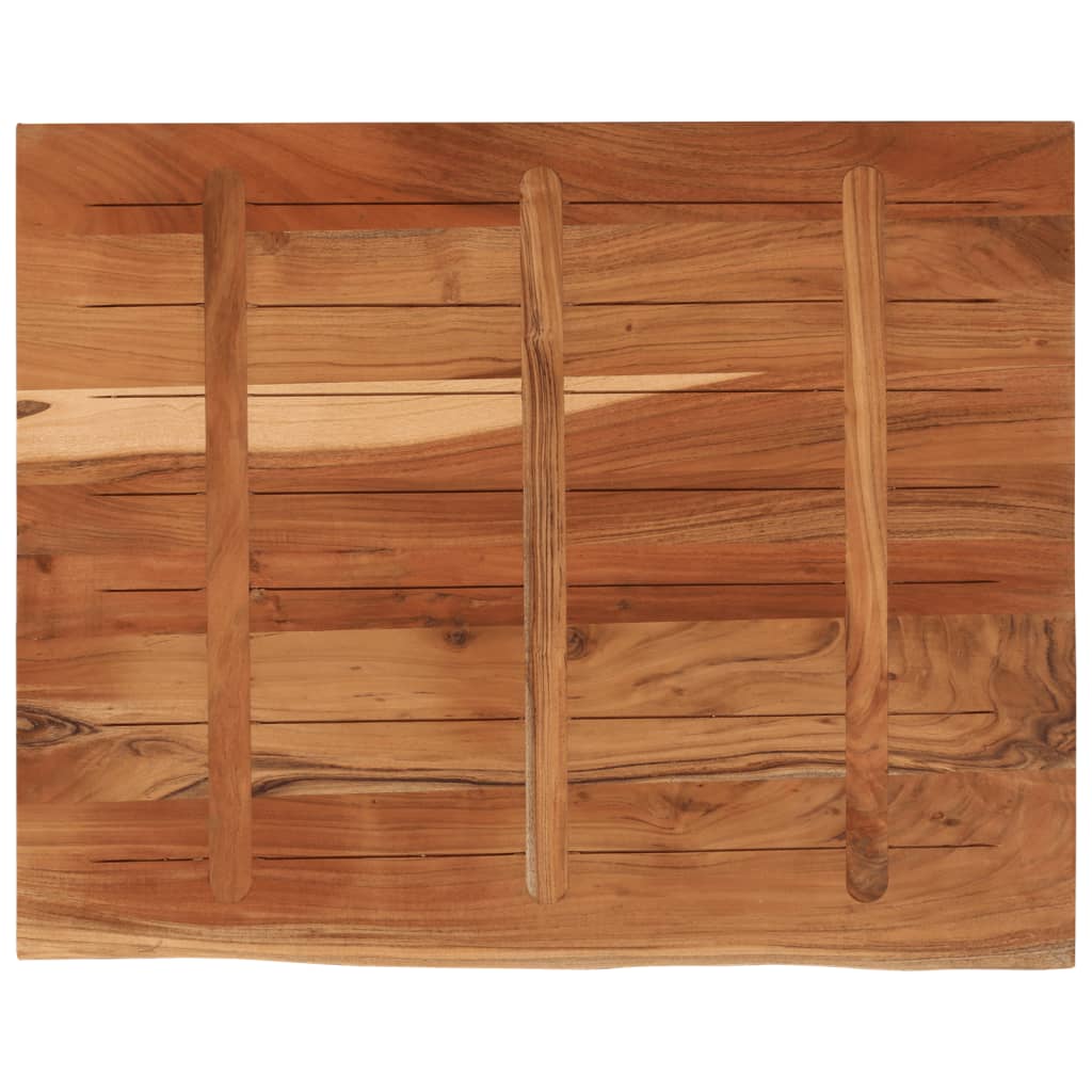 vidaXL Blat biurka, 90x80x3,8 cm, drewno akacjowe, naturalna krawędź