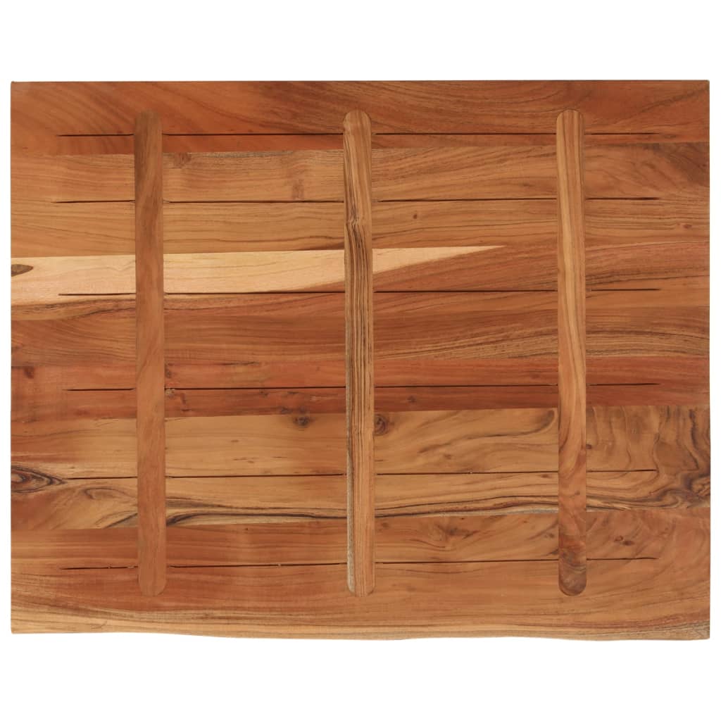 vidaXL Blat biurka, 110x80x3,8 cm, drewno akacjowe, naturalna krawędź