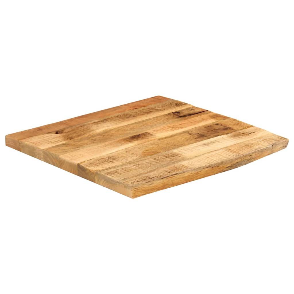 vidaXL Blat stołu, 40x40x2,5cm, naturalna krawędź, surowe drewno mango