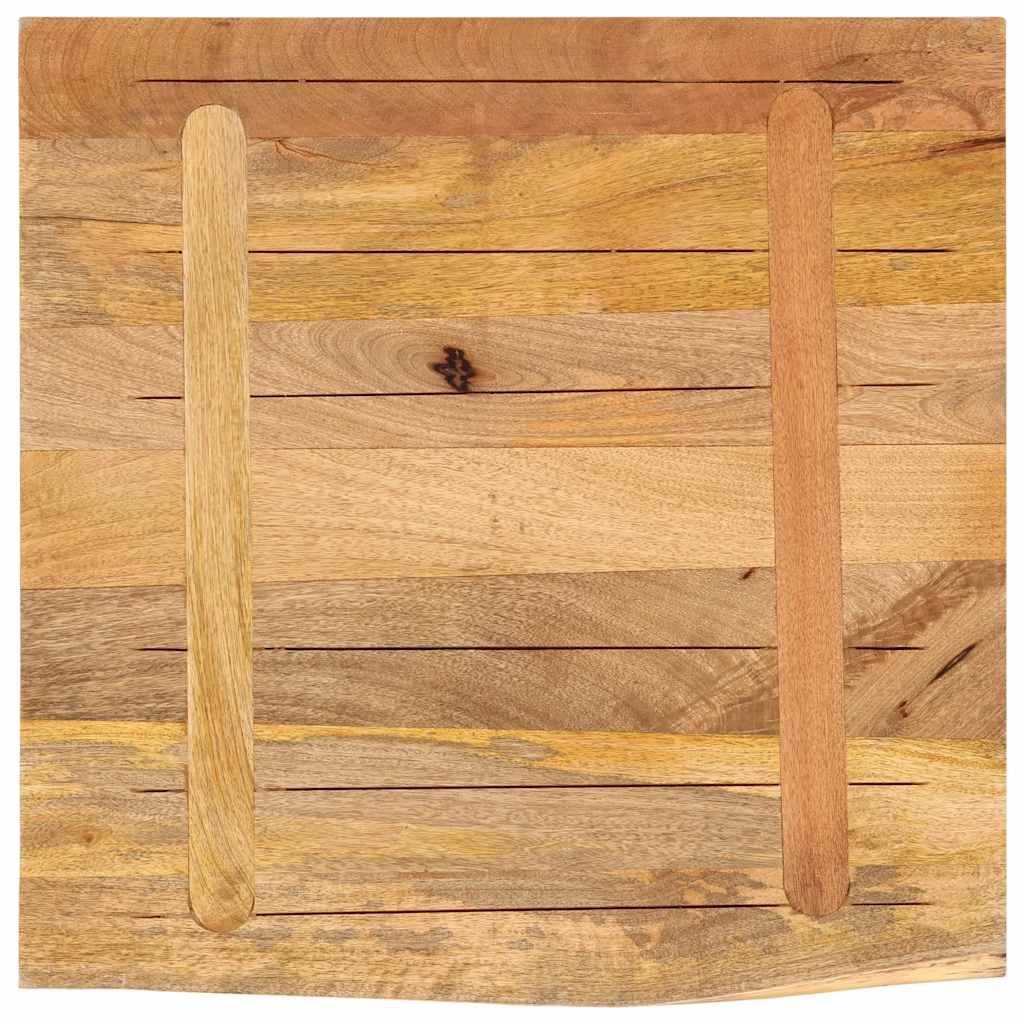 vidaXL Blat stołu, 40x40x2,5cm, naturalna krawędź, surowe drewno mango