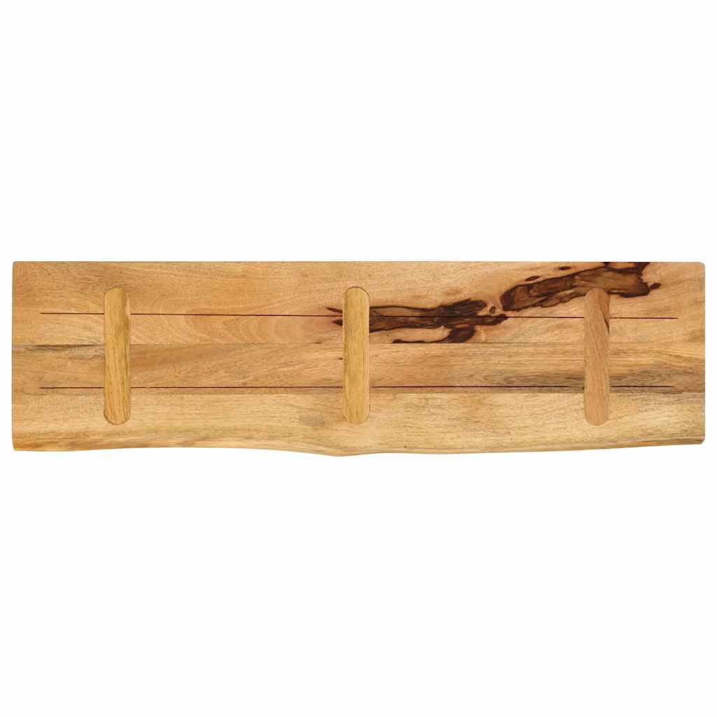 vidaXL Blat stołu, 100x40x2,5 cm, naturalna krawędź, drewno mango