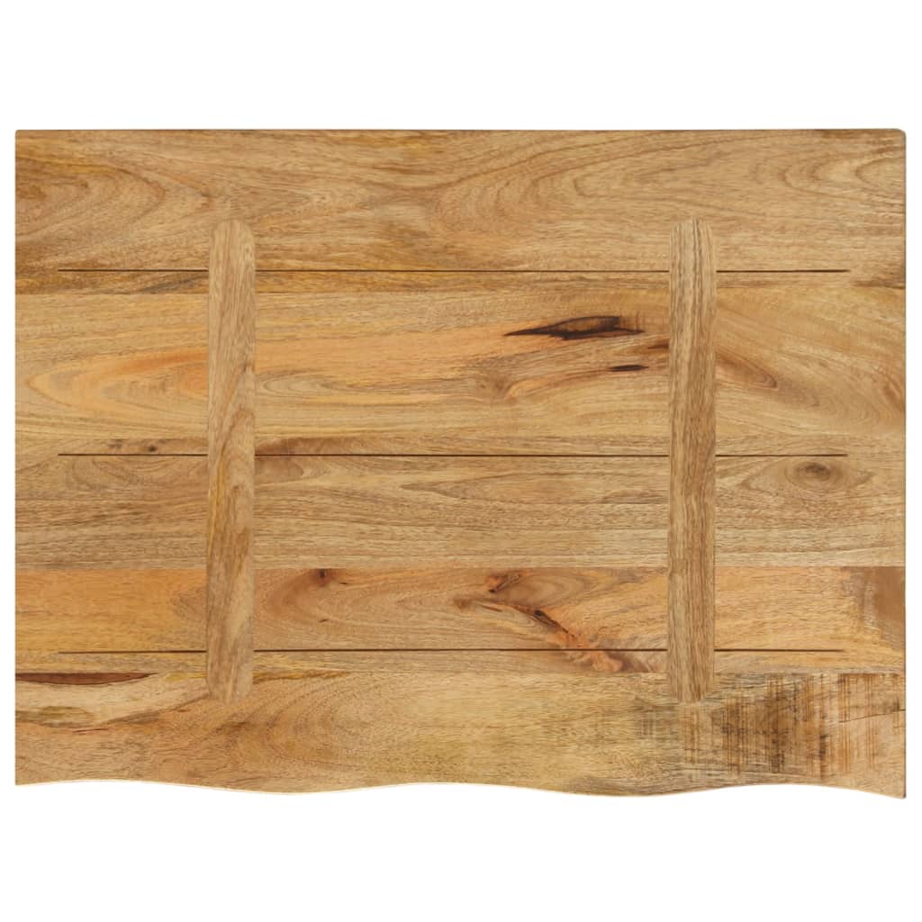 vidaXL Blat stołu, 70x60x2,5cm, naturalna krawędź, surowe drewno mango