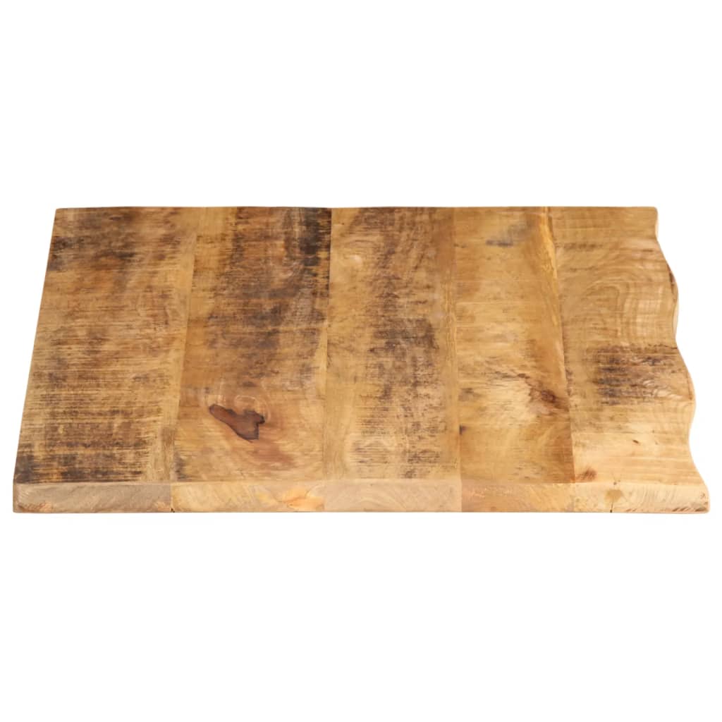 vidaXL Blat stołu, 80x60x2,5cm, naturalna krawędź, surowe drewno mango