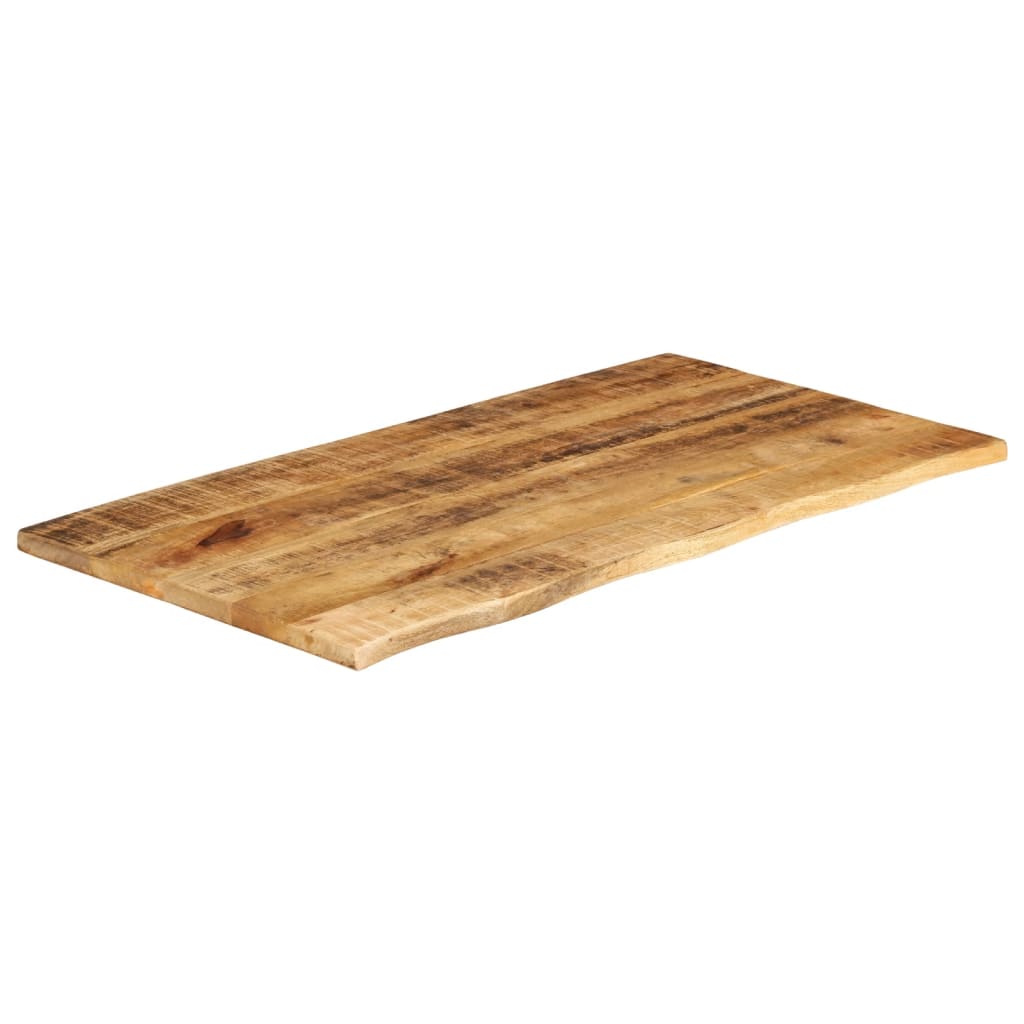 vidaXL Blat stołu, 100x60x2,5cm, naturalna krawędź surowe drewno mango