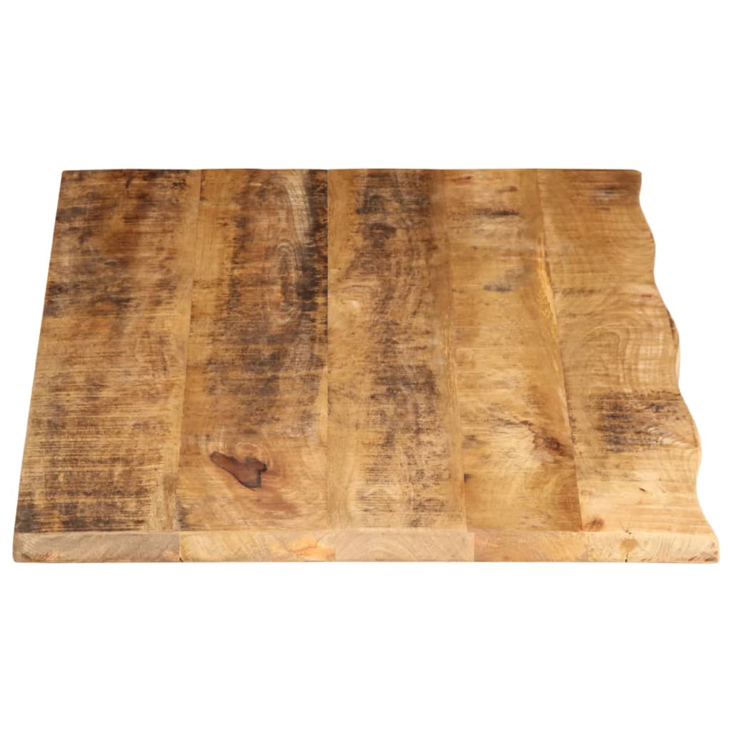 vidaXL Blat stołu, 100x60x2,5cm, naturalna krawędź surowe drewno mango