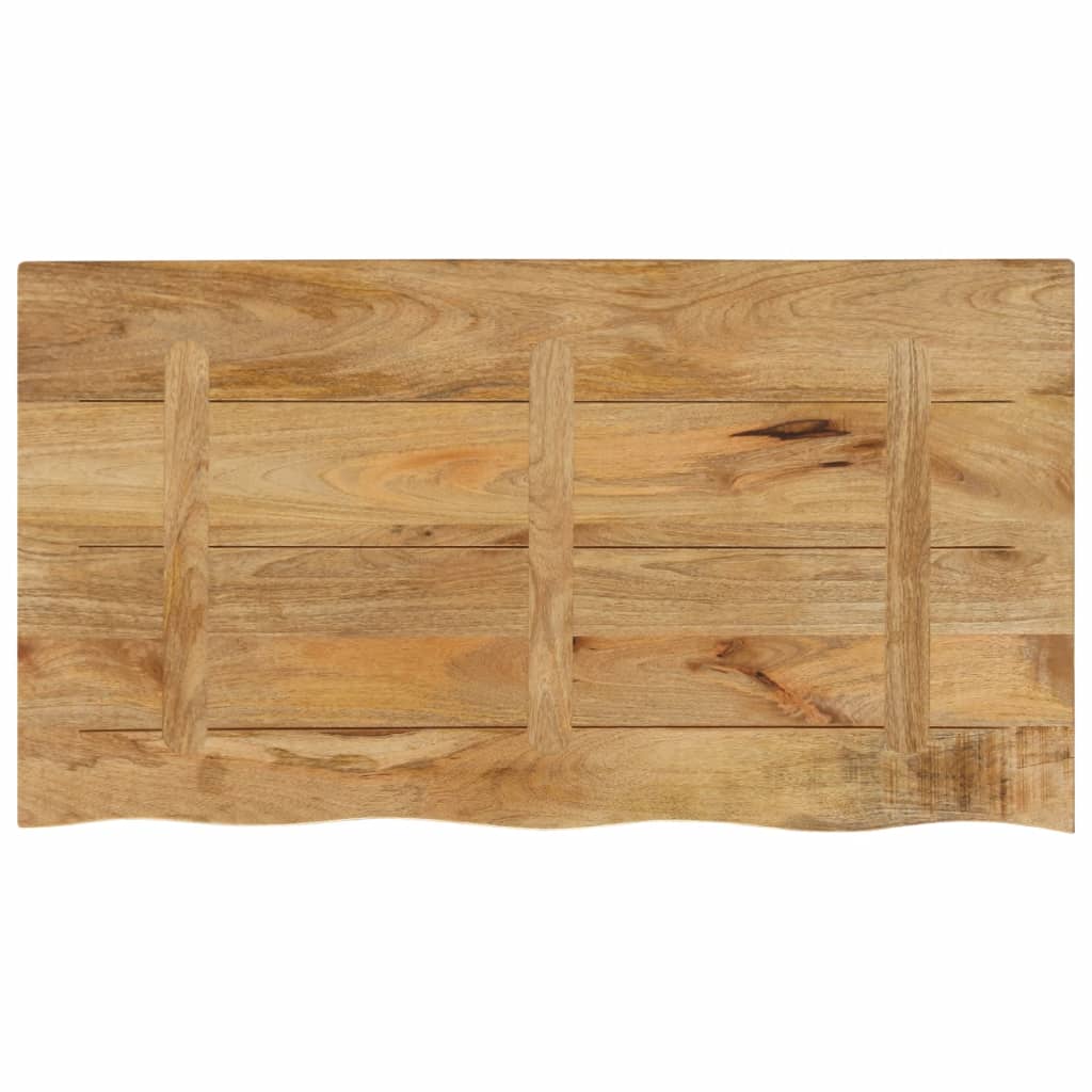 vidaXL Blat stołu, 110x60x2,5cm, naturalna krawędź surowe drewno mango