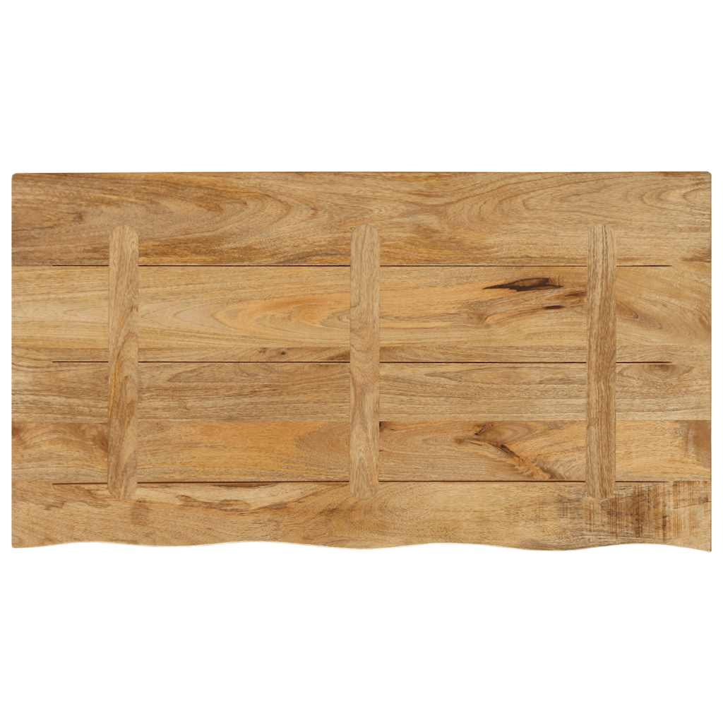 vidaXL Blat stołu, 120x60x2,5 cm, naturalna krawędź, drewno mango