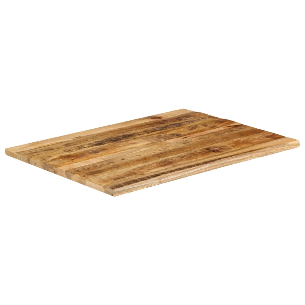 vidaXL Blat stołu, 90x80x2,5cm, naturalna krawędź, surowe drewno mango