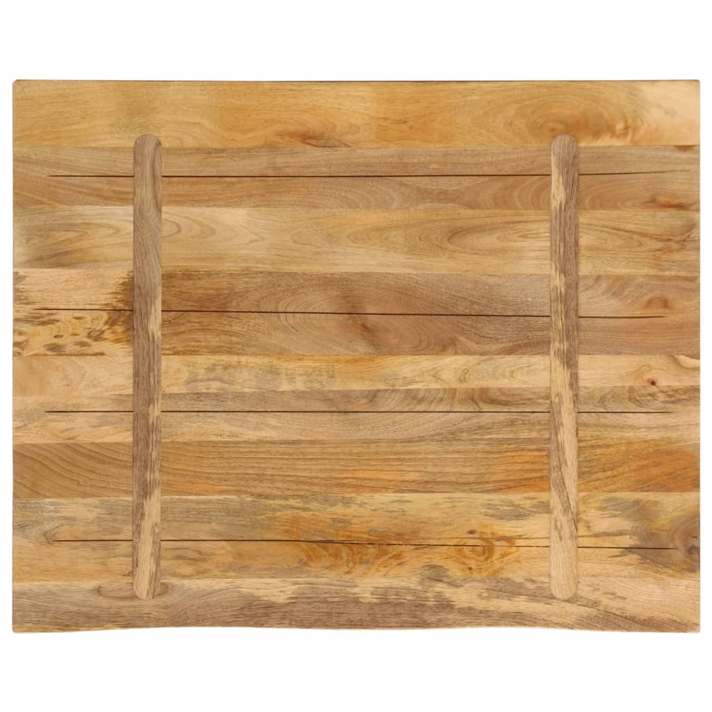 vidaXL Blat stołu, 110x80x2,5 cm, naturalna krawędź, drewno mango