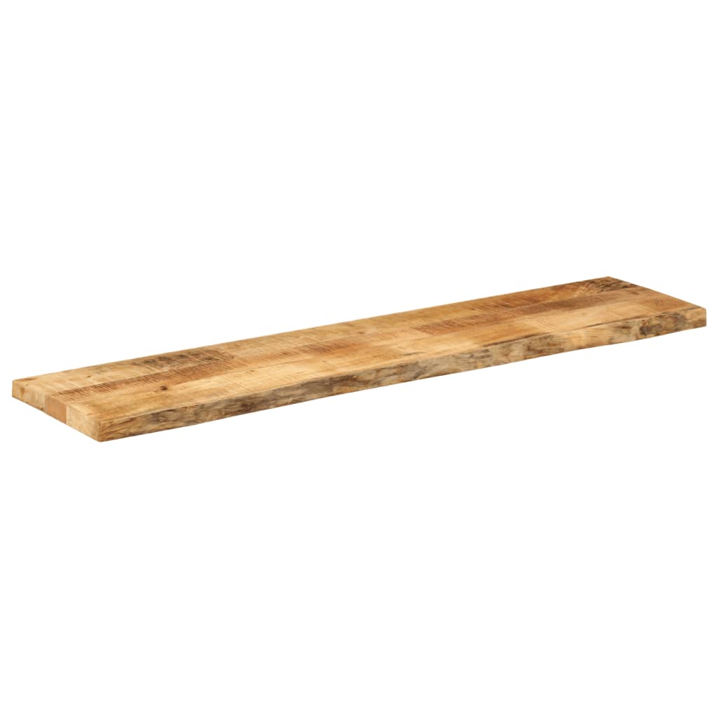 vidaXL Blat stołu, 140x20x3,8 cm, naturalna krawędź, drewno mango
