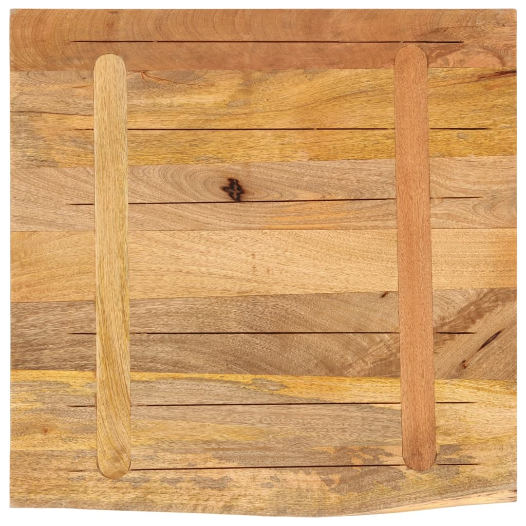 vidaXL Blat stołu, 40x40x3,8 cm, naturalna krawędź, drewno mango