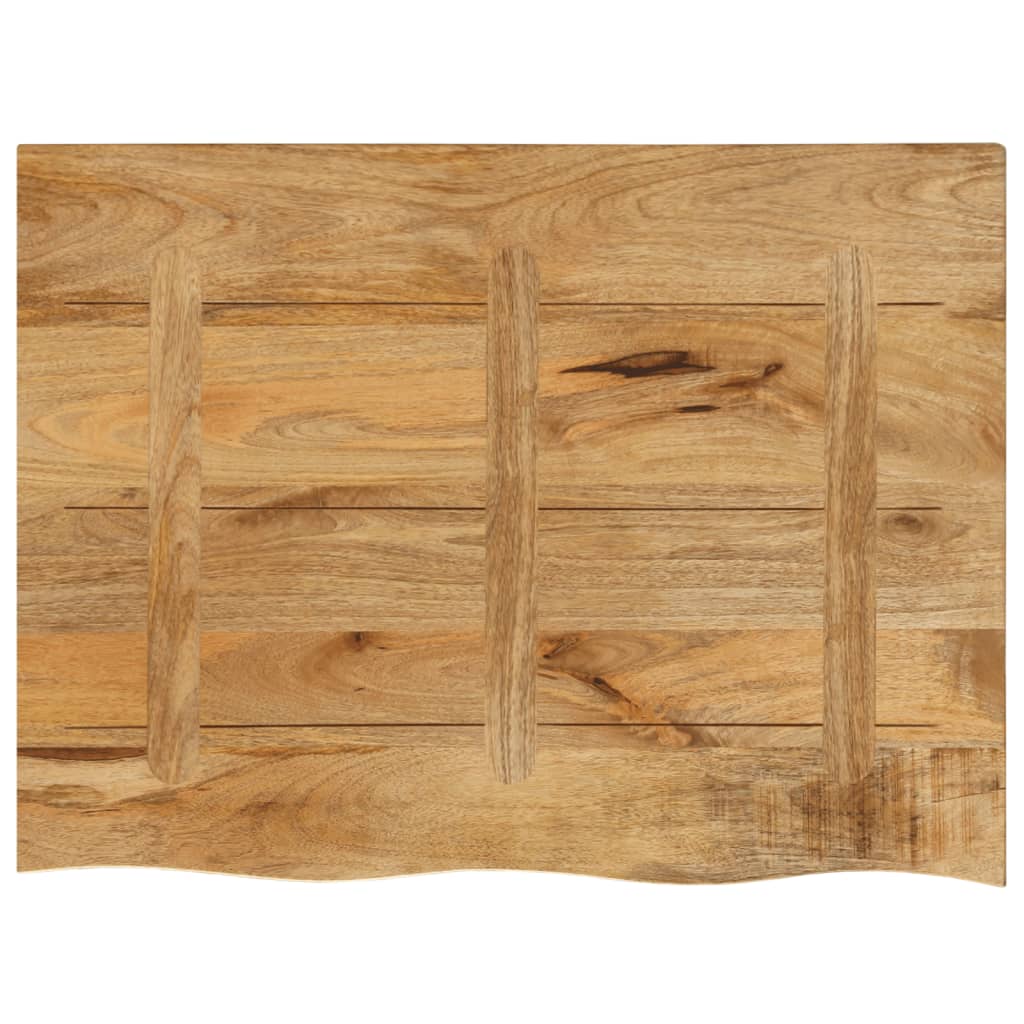 vidaXL Blat stołu, 90x60x3,8 cm, naturalna krawędź, drewno mango