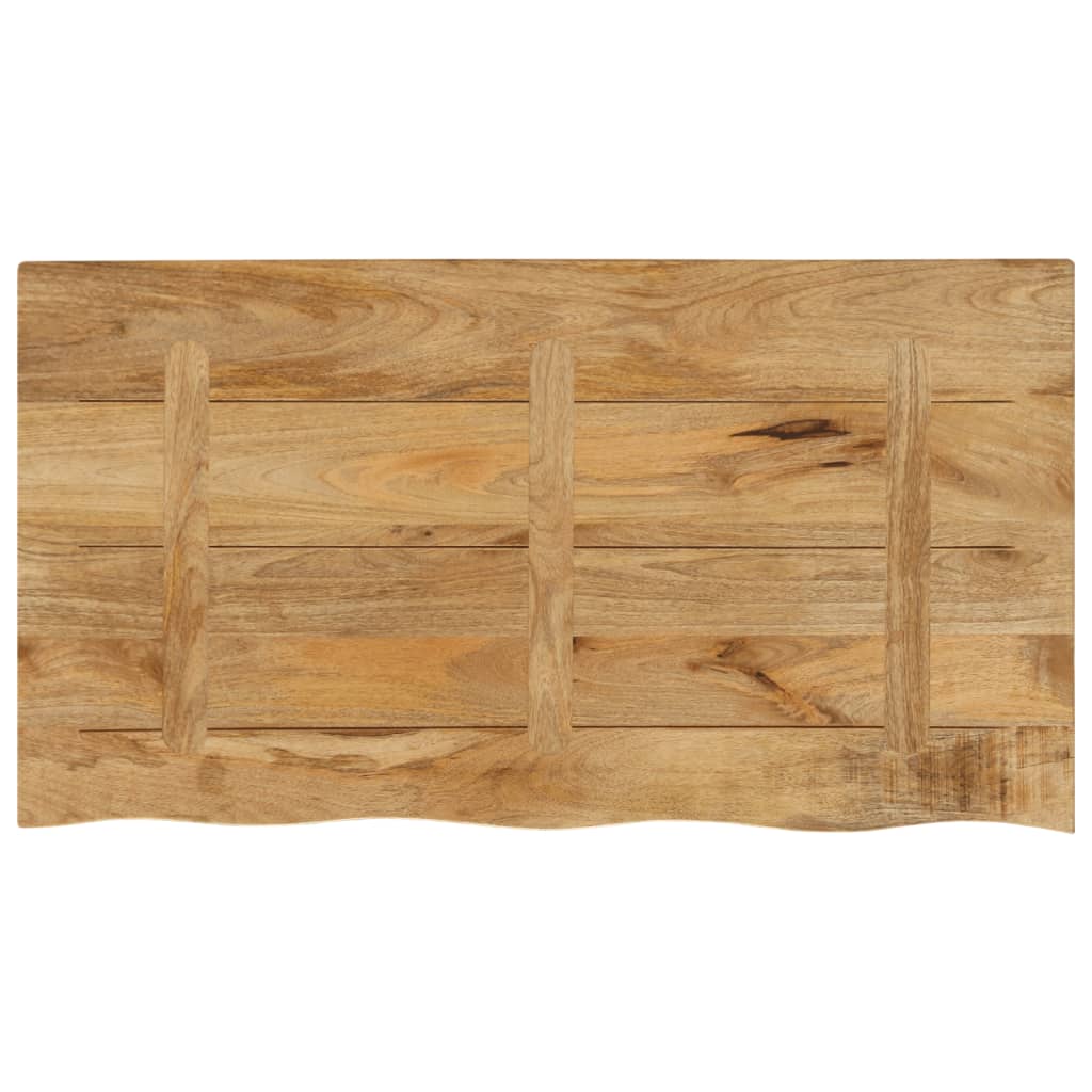 vidaXL Blat stołu, 100x60x3,8 cm, naturalna krawędź, drewno mango