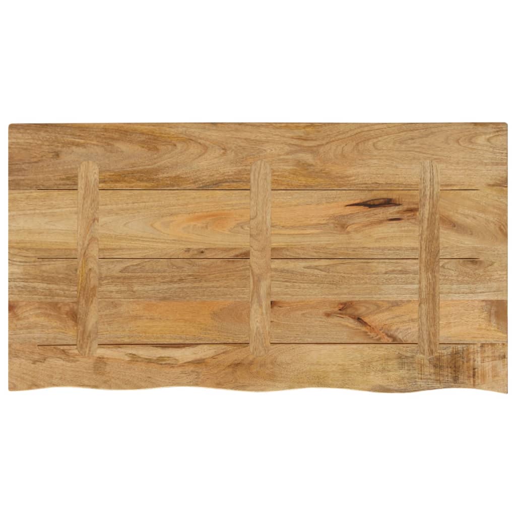 vidaXL Blat stołu, 120x60x3,8 cm, naturalna krawędź, drewno mango