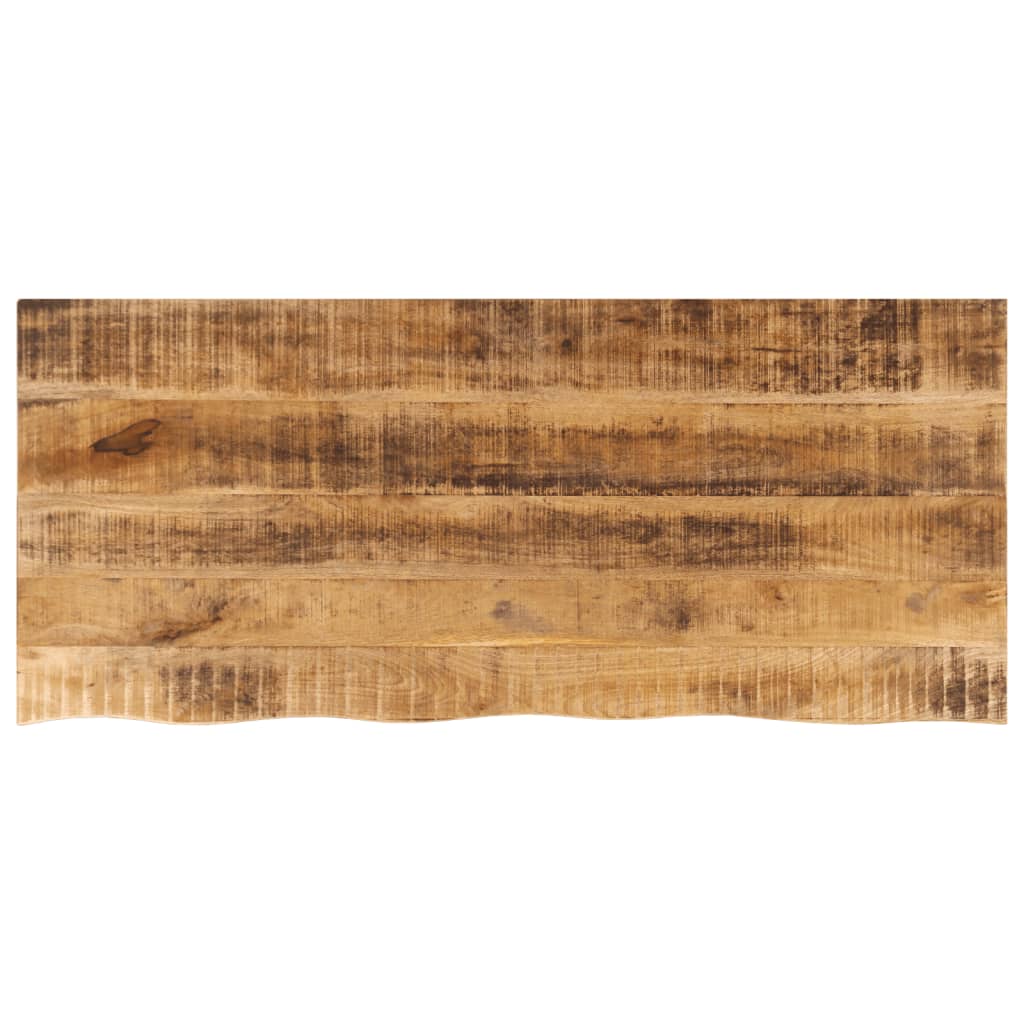 vidaXL Blat stołu, 140x60x3,8 cm, naturalna krawędź, drewno mango