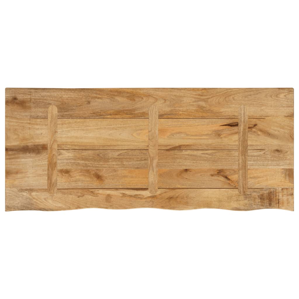 vidaXL Blat stołu, 140x60x3,8 cm, naturalna krawędź, drewno mango