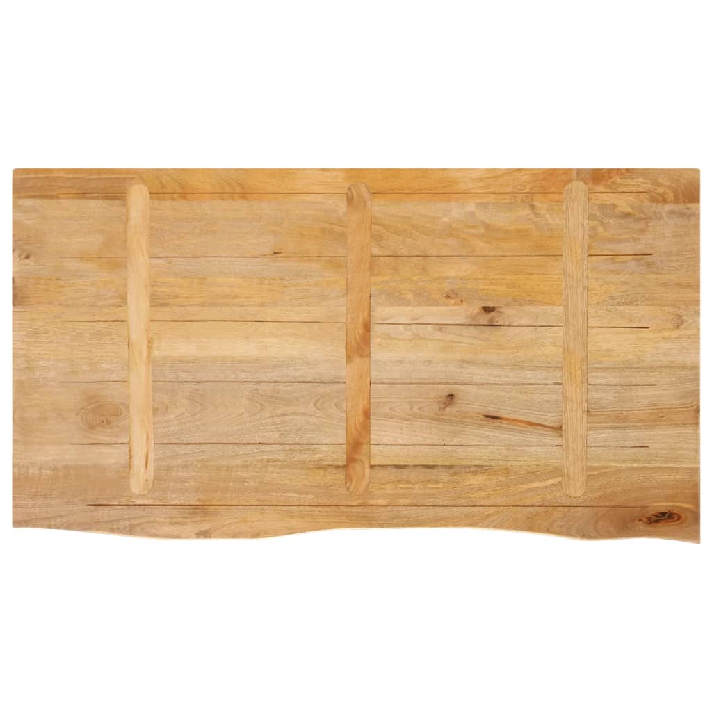 vidaXL Blat stołu z naturalną krawędzią, 110x60x2,5 cm, drewno mango