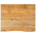 vidaXL Blat stołu z naturalną krawędzią, 100x80x2,5 cm, drewno mango