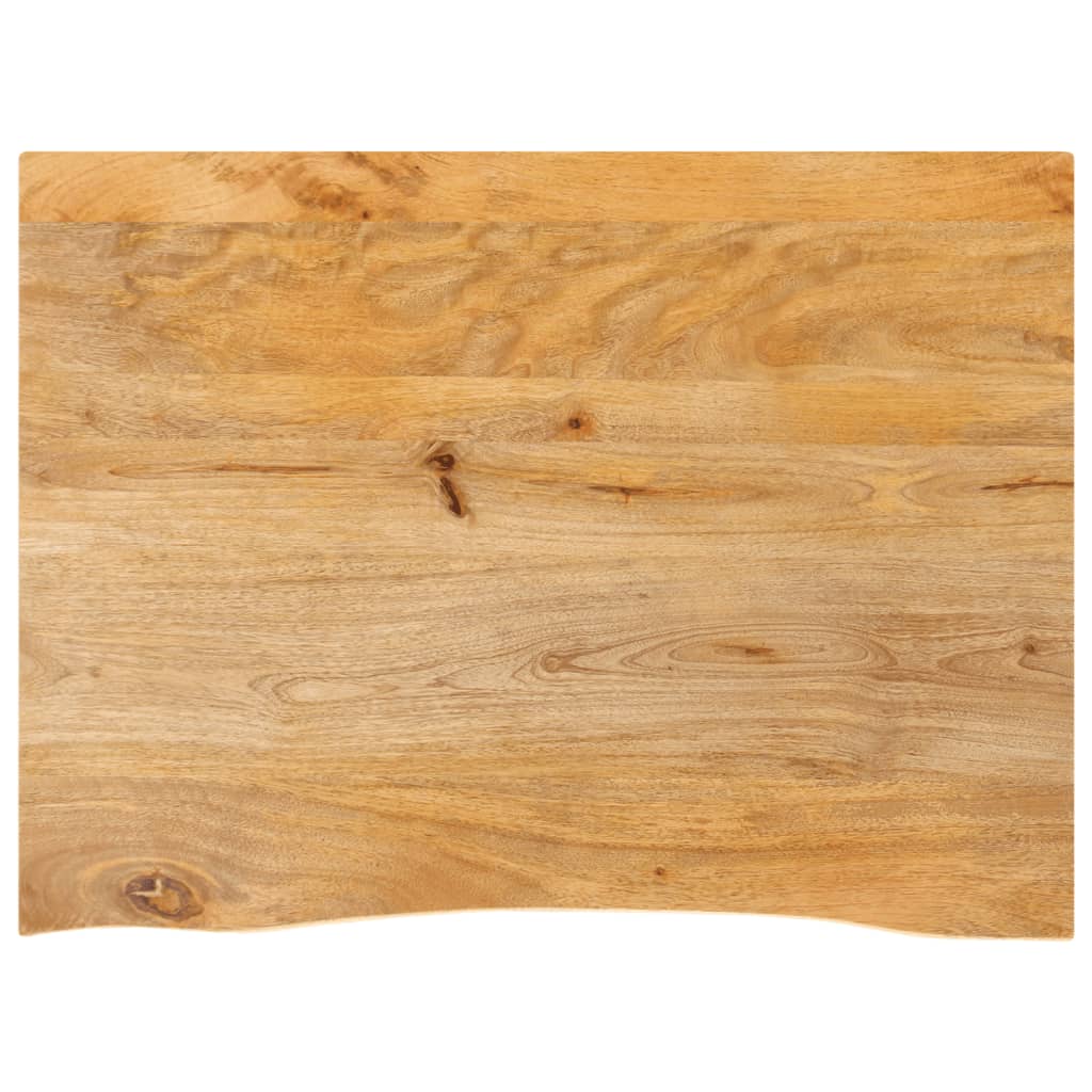 vidaXL Blat stołu z naturalną krawędzią, 80x60x3,8 cm, drewno mango
