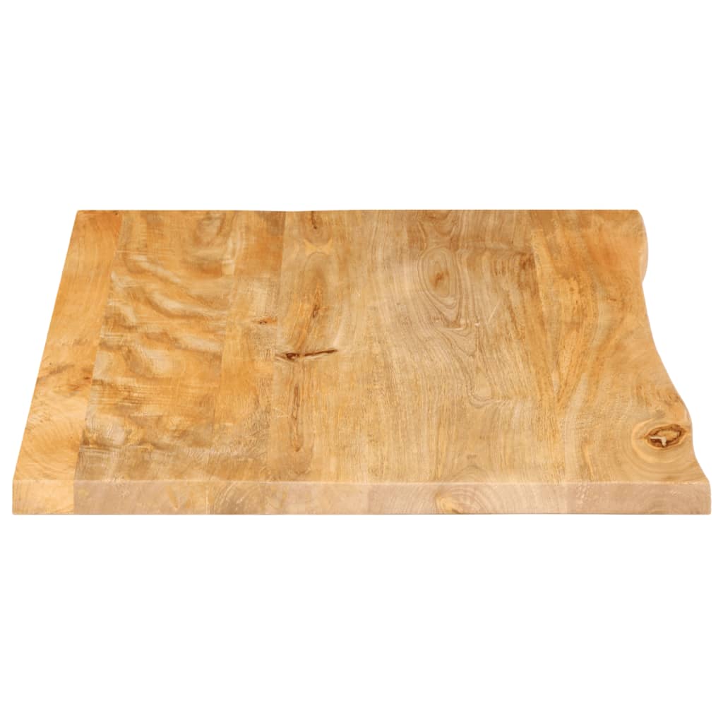 vidaXL Blat stołu z naturalną krawędzią, 80x60x3,8 cm, drewno mango