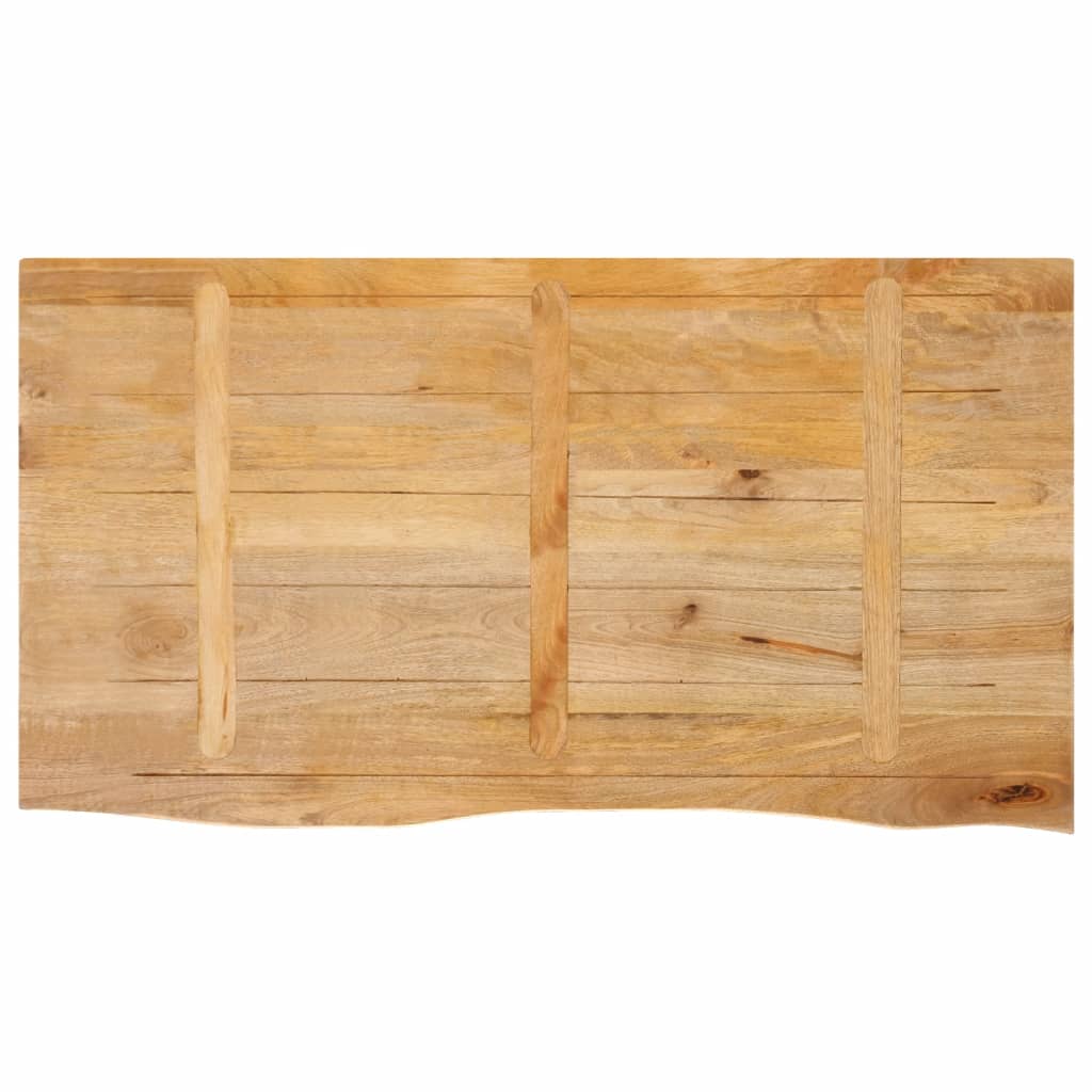 vidaXL Blat stołu z naturalną krawędzią, 100x60x3,8 cm, drewno mango