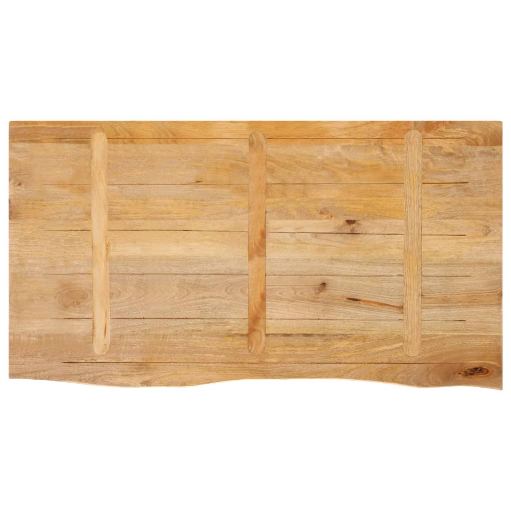 vidaXL Blat stołu z naturalną krawędzią, 110x60x3,8 cm, drewno mango