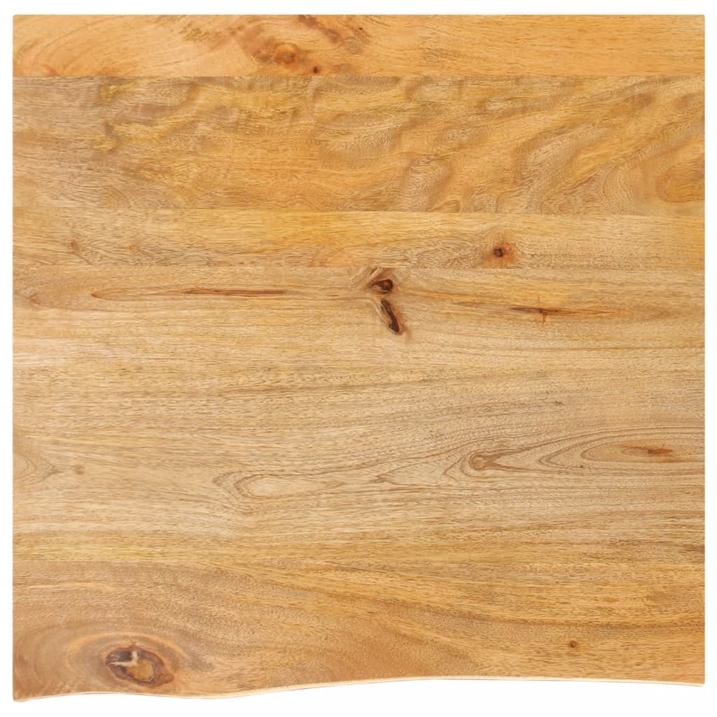 vidaXL Blat stołu z naturalną krawędzią, 80x80x3,8 cm, drewno mango