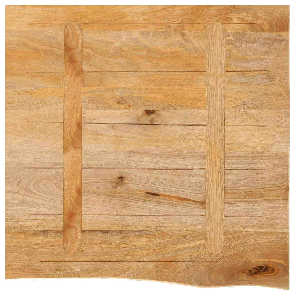 vidaXL Blat stołu z naturalną krawędzią, 80x80x3,8 cm, drewno mango