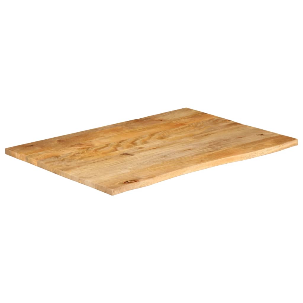 vidaXL Blat stołu z naturalną krawędzią, 100x80x3,8 cm, drewno mango