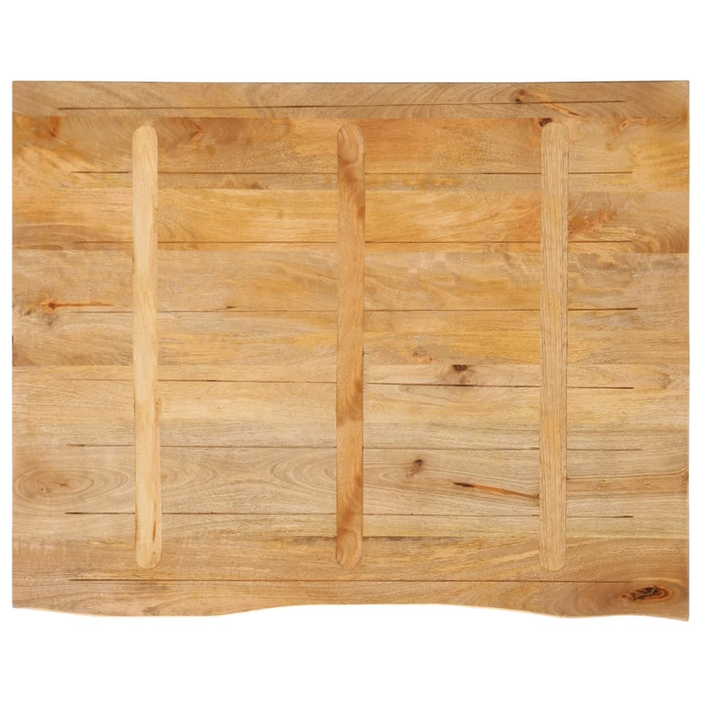vidaXL Blat stołu z naturalną krawędzią, 110x80x3,8 cm, drewno mango