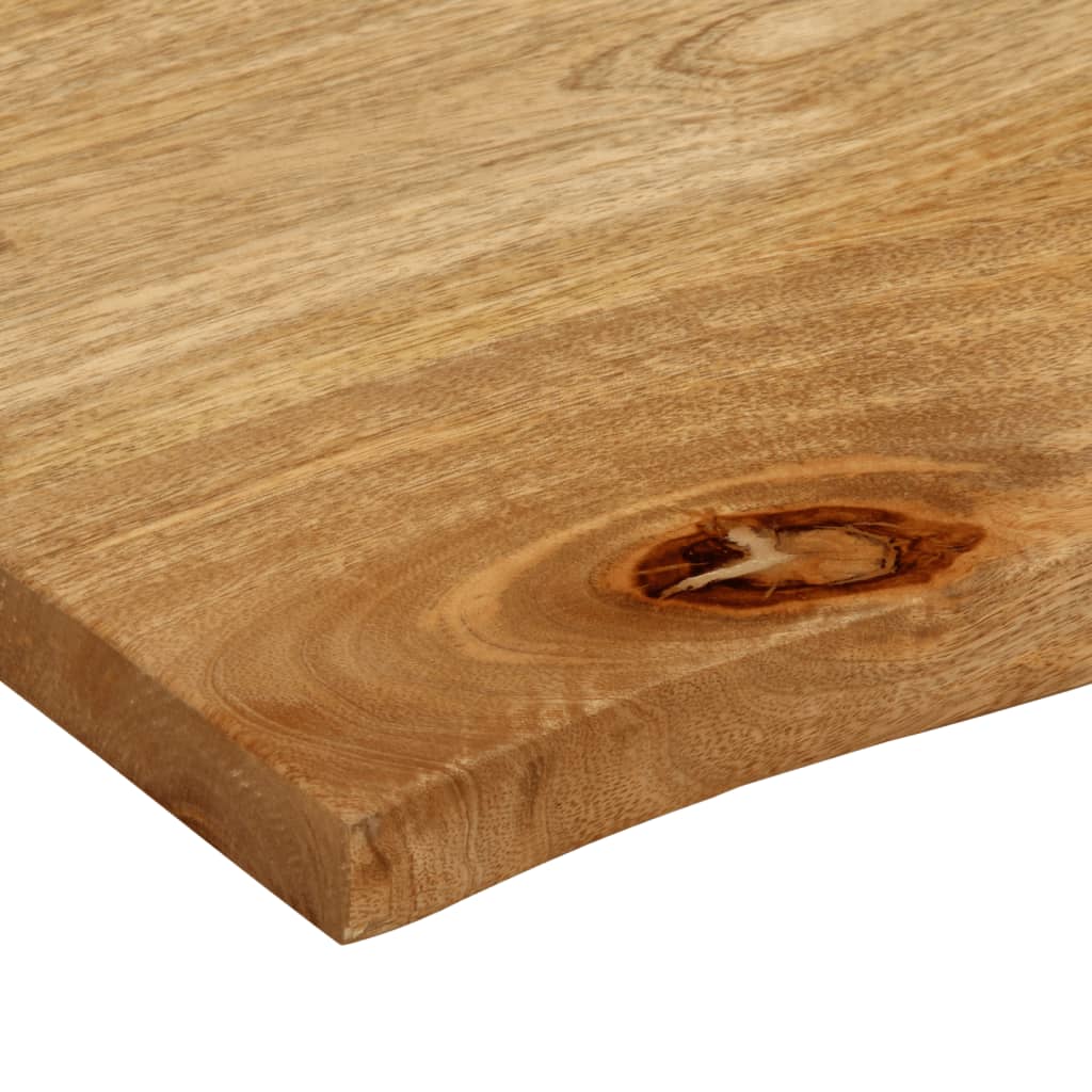 vidaXL Blat stołu z naturalną krawędzią, 110x80x3,8 cm, drewno mango