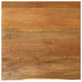 vidaXL Blat stołu z naturalną krawędzią, 80x80x2,5 cm, drewno mango