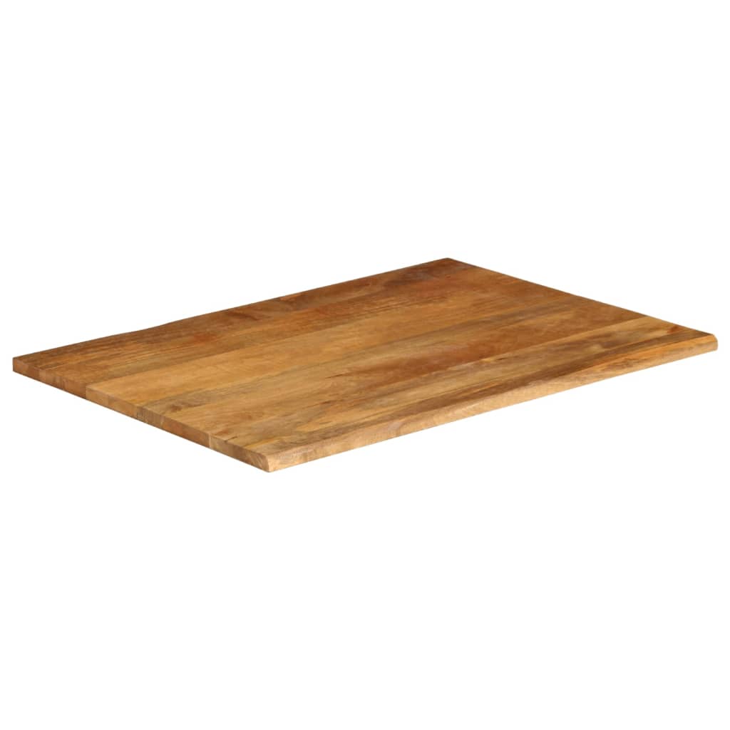vidaXL Blat stołu z naturalną krawędzią, 100x80x2,5 cm, drewno mango