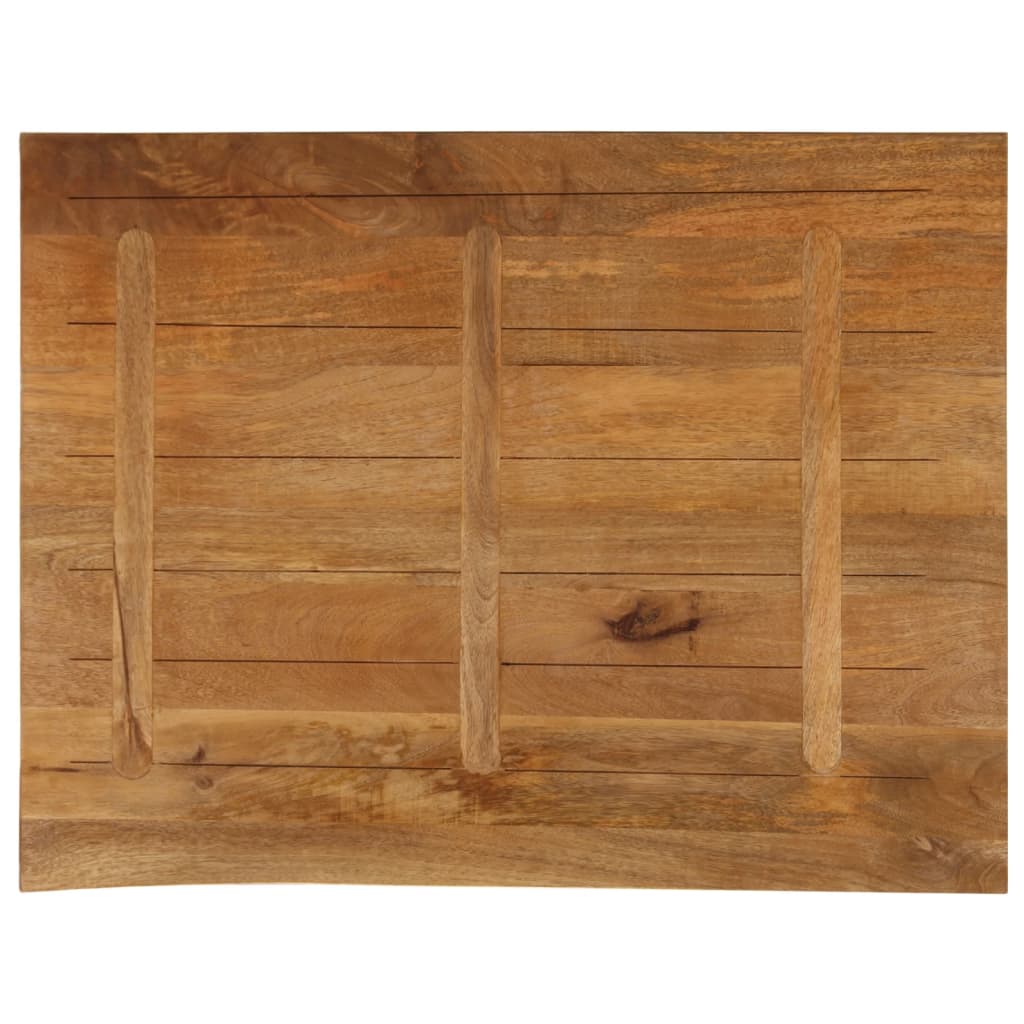 vidaXL Blat stołu z naturalną krawędzią, 100x80x3,8 cm, drewno mango