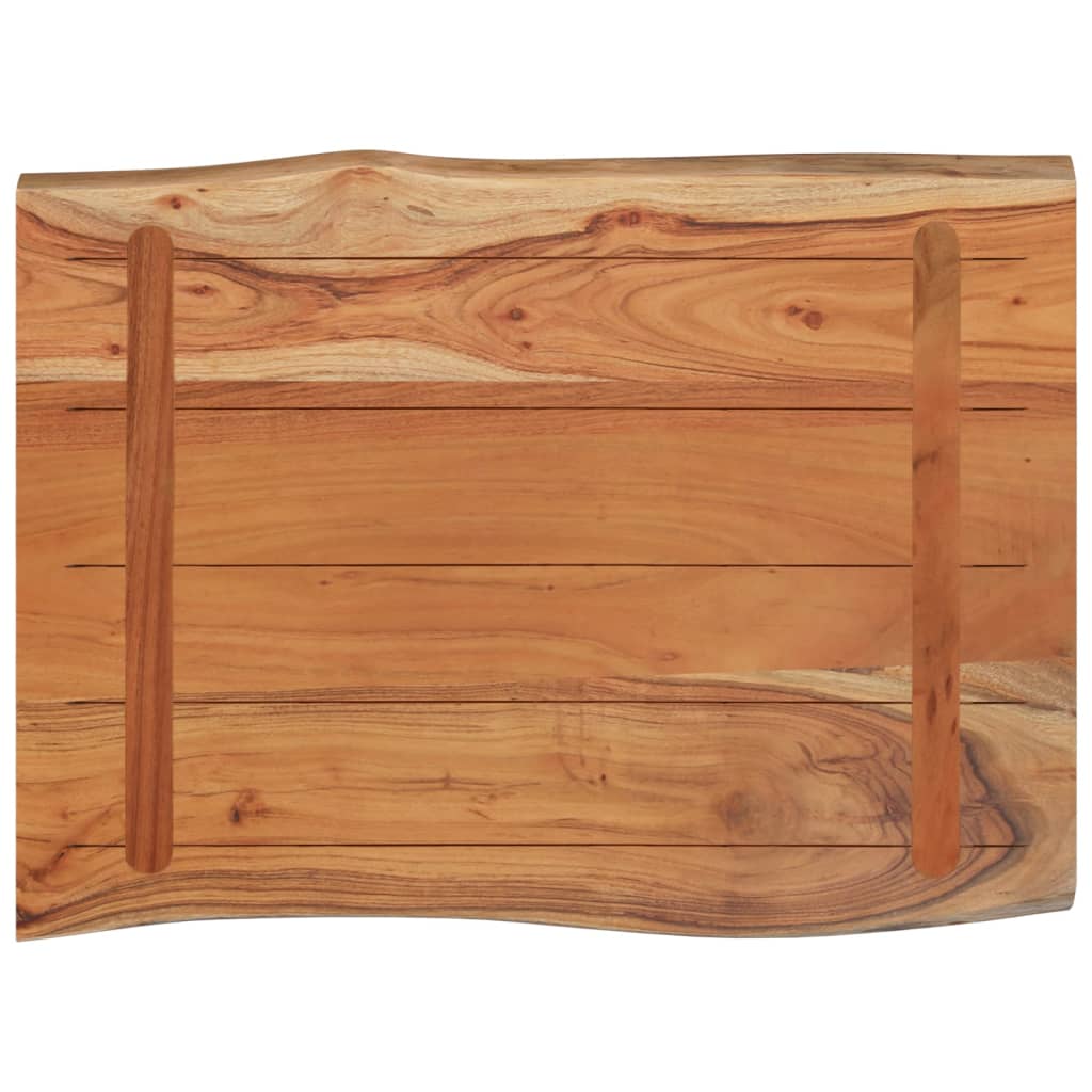 vidaXL Blat do stołu, 50x40x2,5 cm, drewno akacjowe, naturalna krawędź