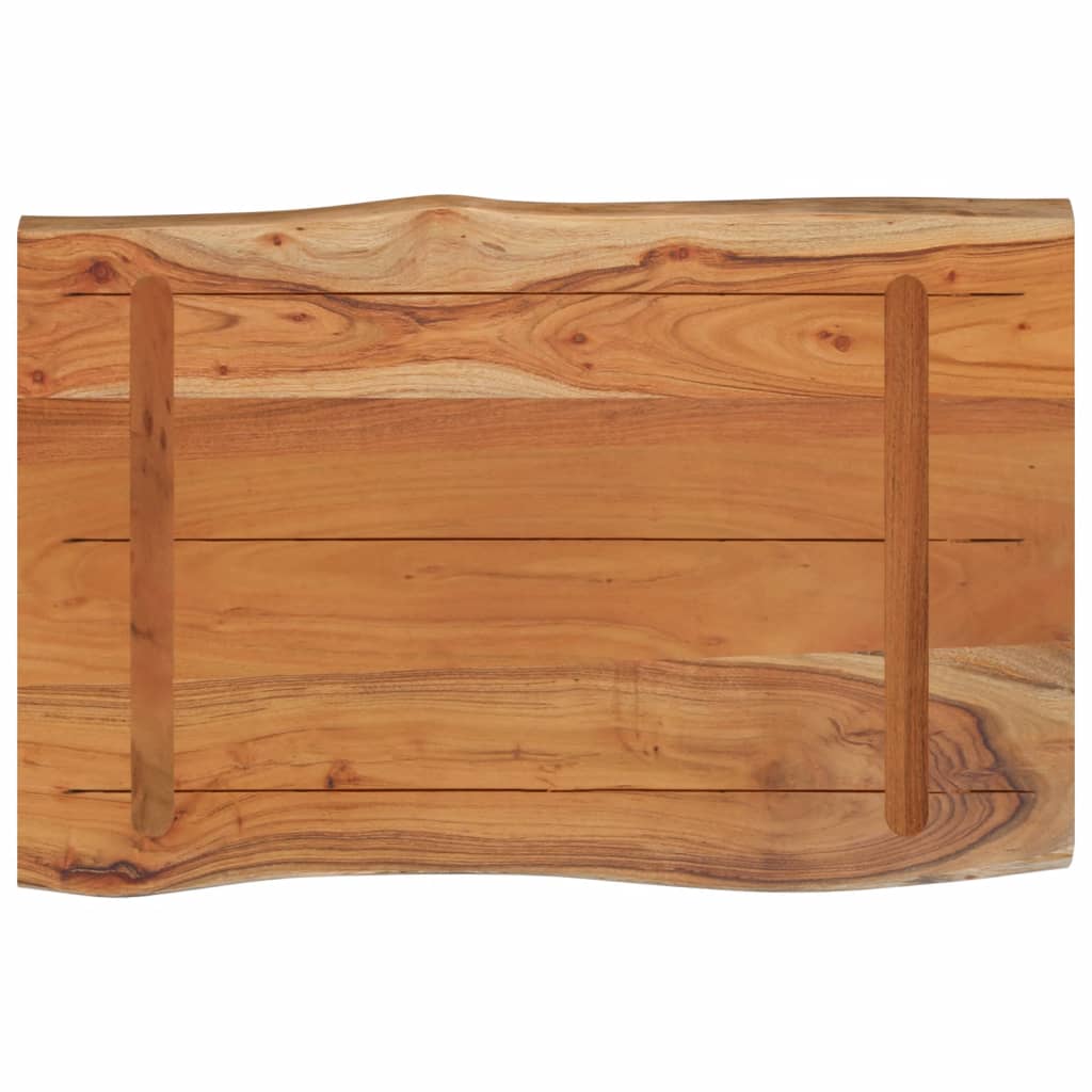 vidaXL Blat do stołu, 60x40x2,5 cm, drewno akacjowe, naturalna krawędź