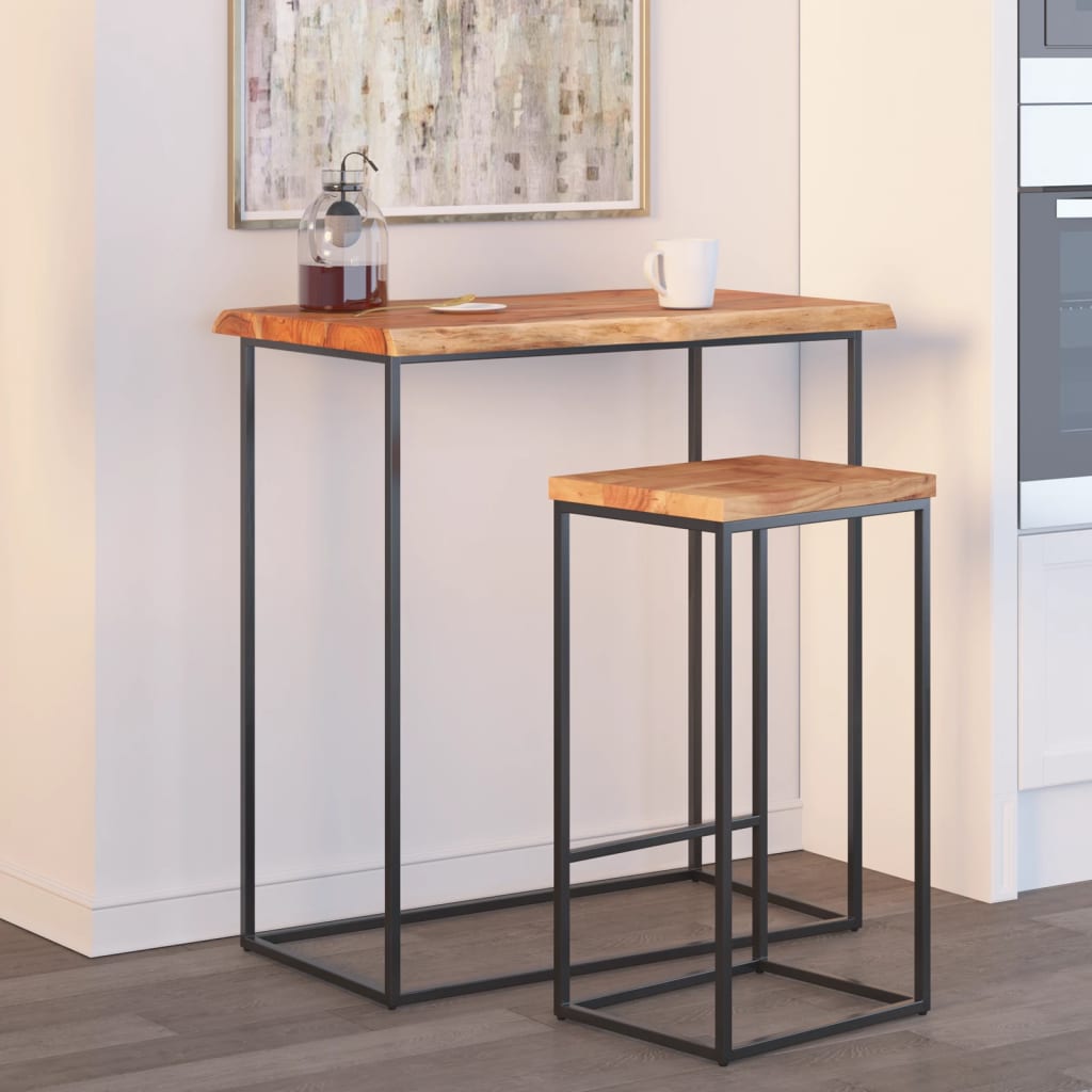 vidaXL Blat do stołu, 70x40x2,5 cm, drewno akacjowe, naturalna krawędź