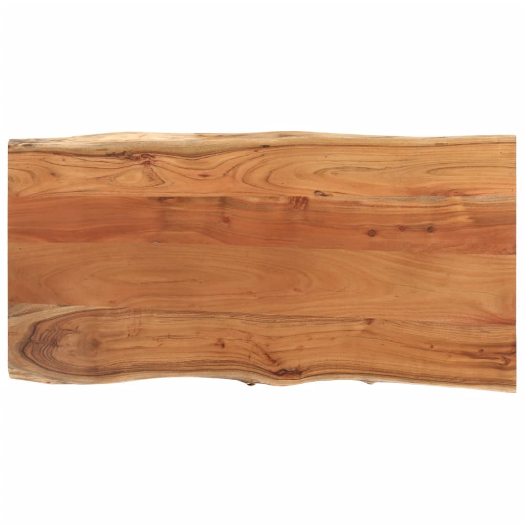 vidaXL Blat do stołu, 80x40x2,5 cm, drewno akacjowe, naturalna krawędź