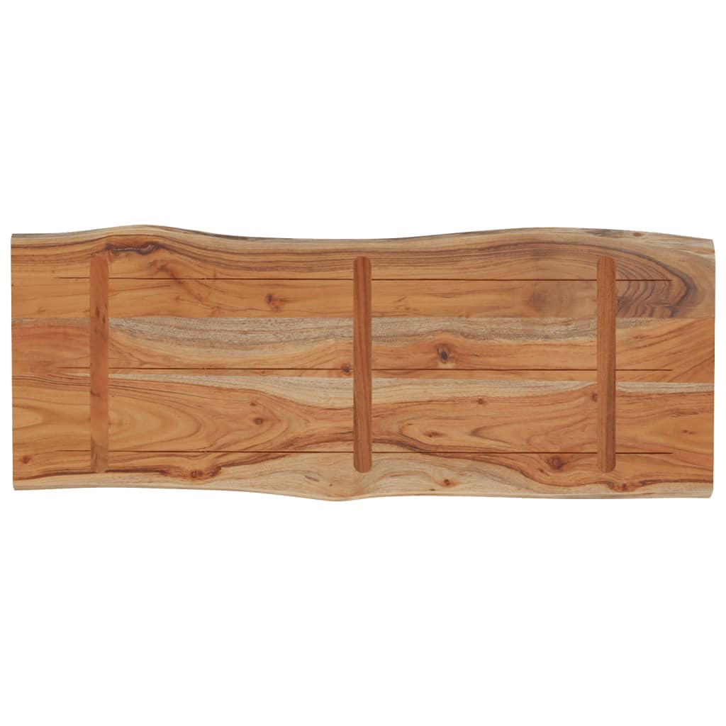 vidaXL Blat do stołu, 80x40x2,5 cm, drewno akacjowe, naturalna krawędź