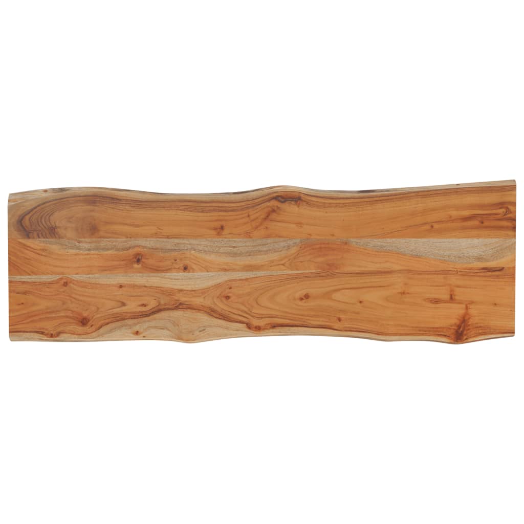 vidaXL Blat do stołu, 120x40x2,5cm, drewno akacjowe, naturalna krawędź