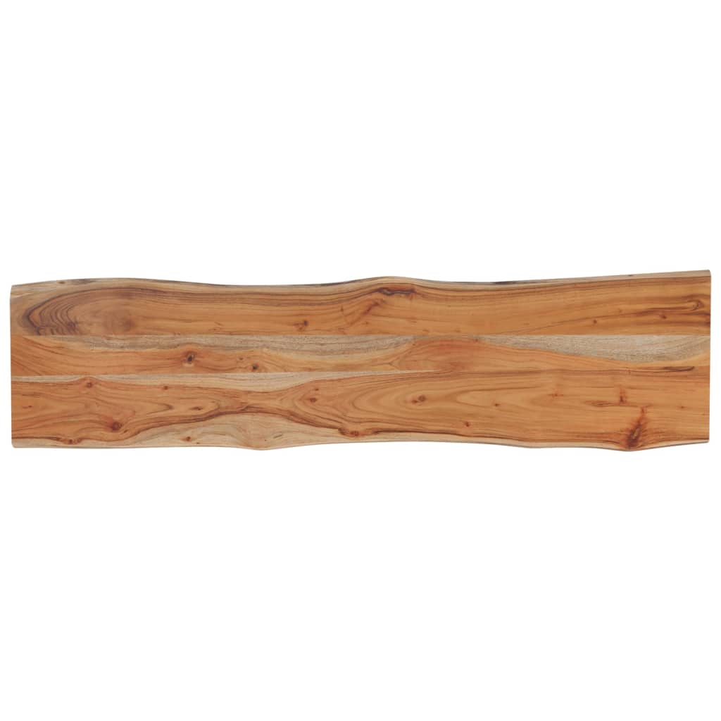 vidaXL Blat do stołu, 140x40x2,5cm, drewno akacjowe, naturalna krawędź