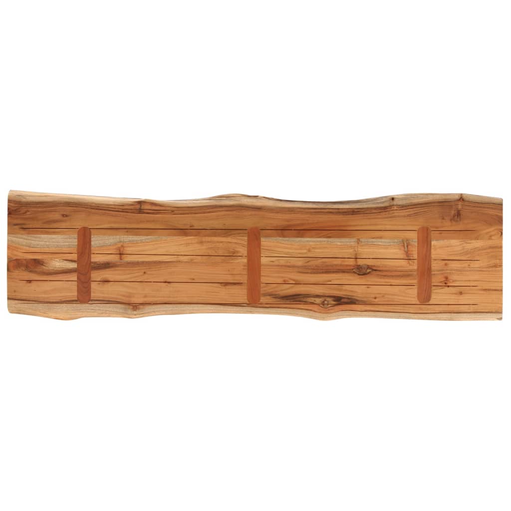 vidaXL Blat do stołu, 140x40x2,5cm, drewno akacjowe, naturalna krawędź
