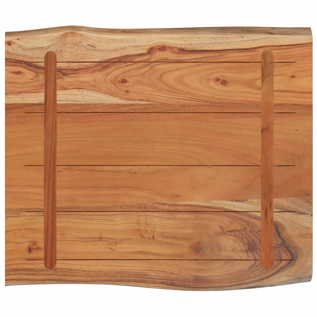 vidaXL Blat do stołu, 70x60x2,5 cm, drewno akacjowe, naturalna krawędź