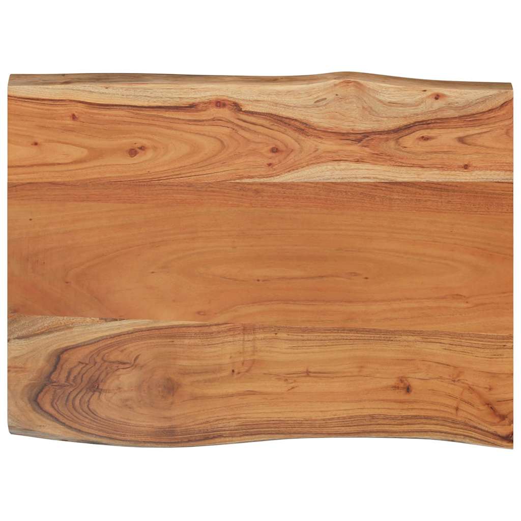 vidaXL Blat do stołu, 80x60x2,5 cm, drewno akacjowe, naturalna krawędź