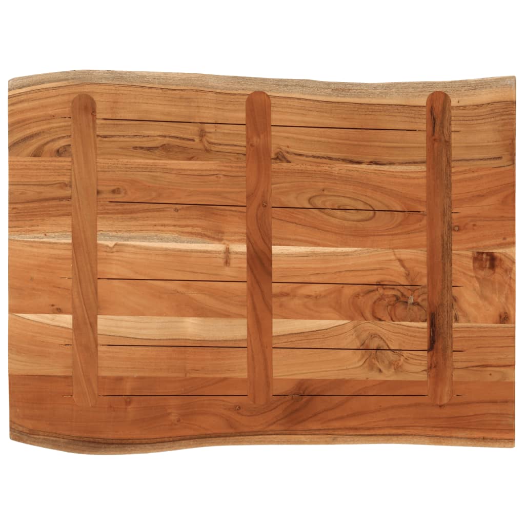 vidaXL Blat stołu, 90x60x2,5 cm, drewno akacjowe, naturalna krawędź
