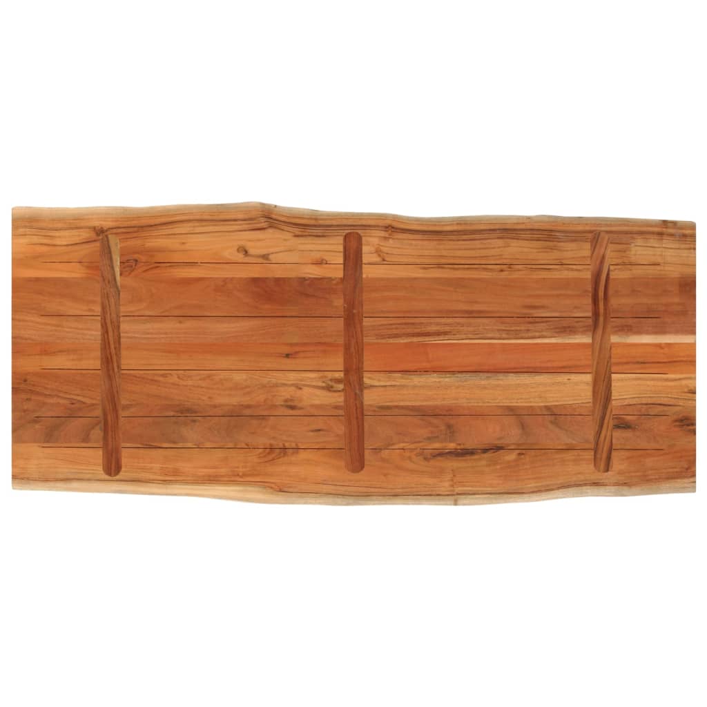 vidaXL Blat stołu, 140x60x2,5 cm, drewno akacjowe, naturalna krawędź