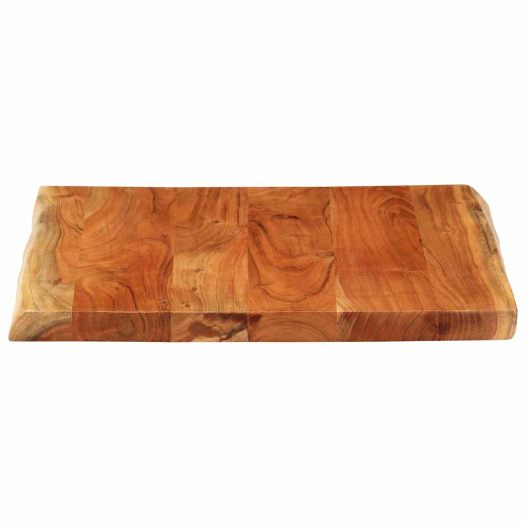 vidaXL Blat biurka, 80x80x2,5 cm, drewno akacjowe, naturalna krawędź
