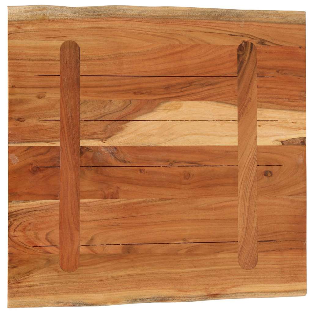vidaXL Blat biurka, 80x80x2,5 cm, drewno akacjowe, naturalna krawędź